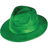 Green Vel-Felt Fedora Party Accessory (1 count) (1/Pkg)