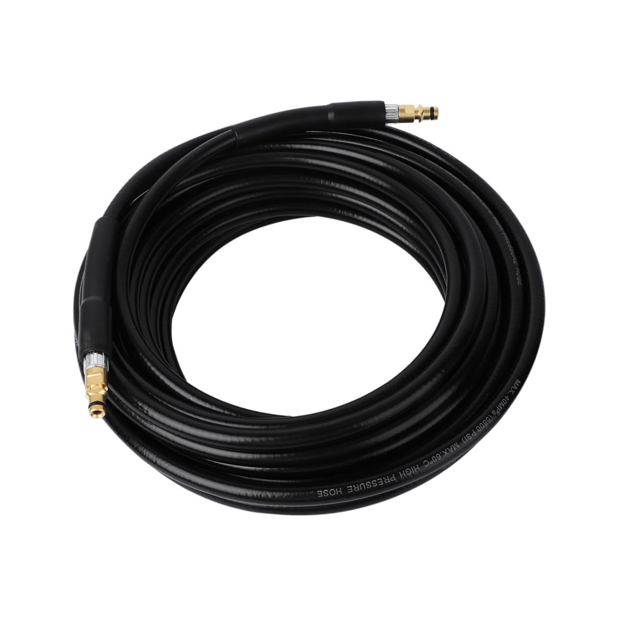 Toyvian Tuyau en Caoutchouc Résistant au Pliage 15m pour Nettoyeur Haute Pression, Raccord Femelle Couleur Aléatoire pour Nettoyage de Voiture et Usage Eau Froide