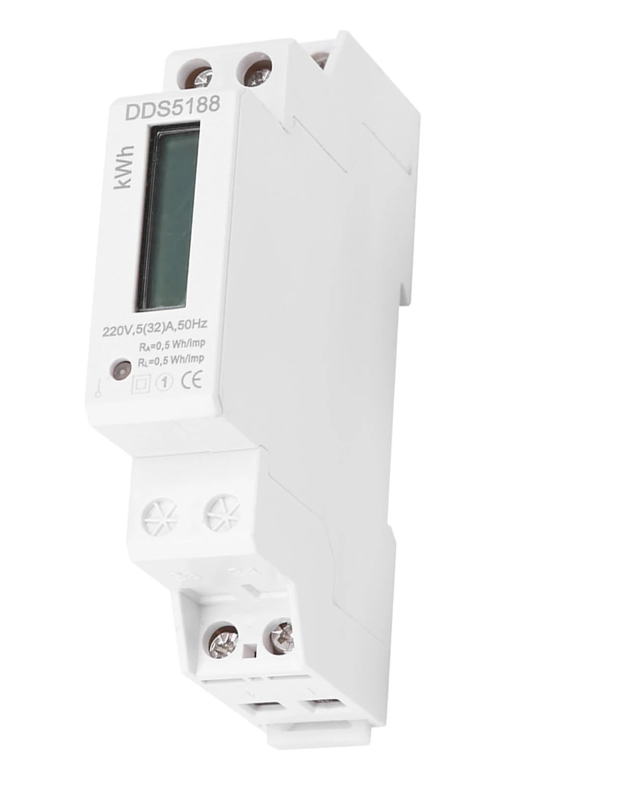 Licznik energii elektrycznej na szynie DIN Cyfrowy licznik elektroniczny KWh LCD 220 V Jednofazowy licznik elektryczny na szynie DIN 5-32A Elektroniczny licznik KWh