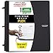 Five Star Flex Hybrid NoteBinder, 1 Inch Binder with Tabs, Notebook and 3 Ring Binder All-in-One, Black (72009)