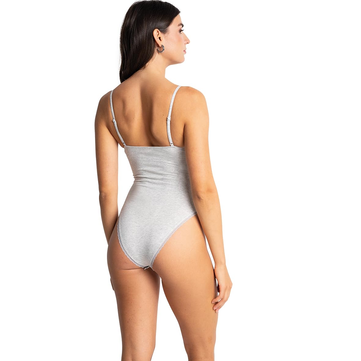 Passionata Charlotte - Body - Trójkątny kształt, wygodne i miękkie, bawełna z modalu, koronka - kobieca i elegancka