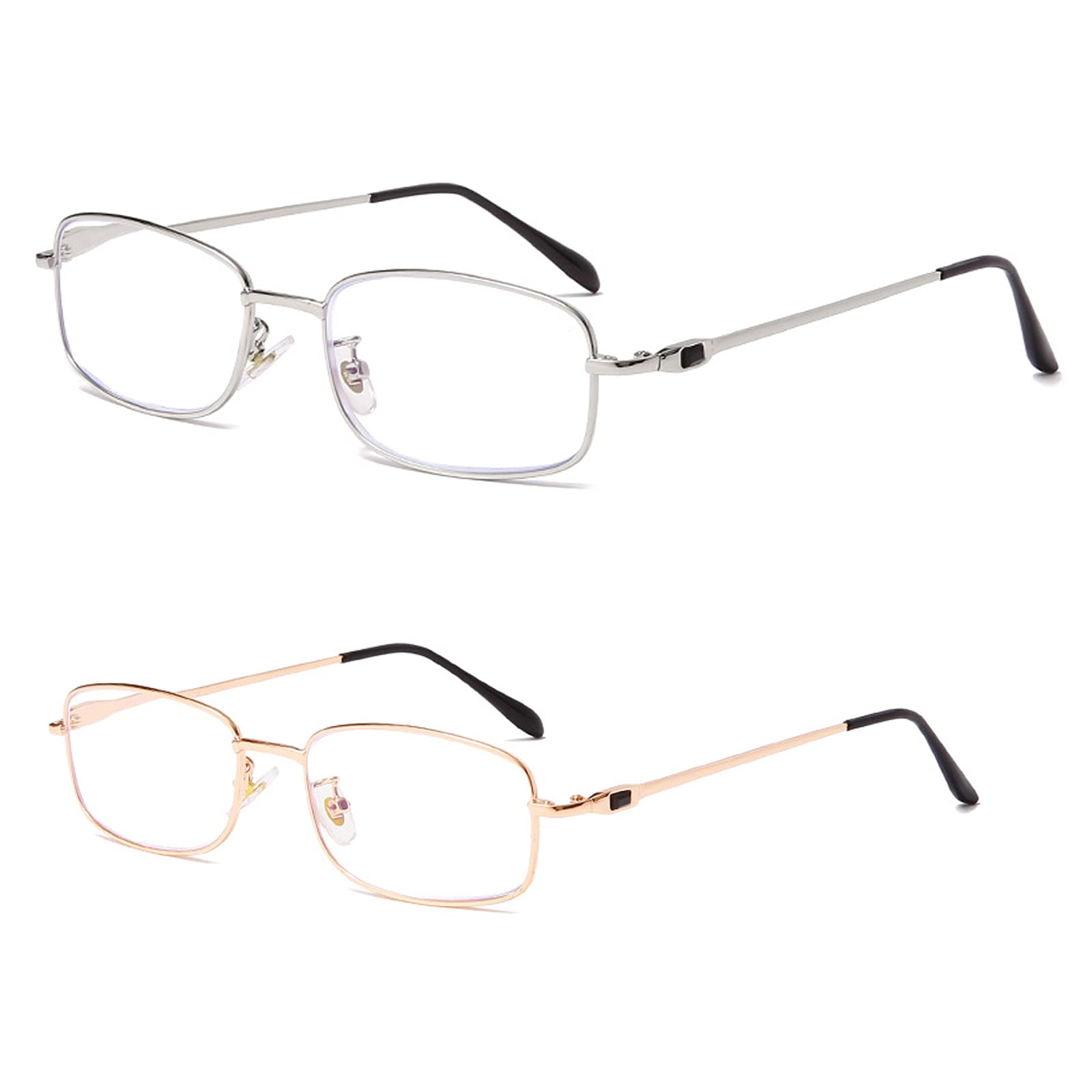 2 Sztuk Blokowanie komputerów UV Okulary Komputery Komputerowe Okulary Przenośne Pomoc Czytanie Okulary do czytania dla gładkiej i eleganckiej konstrukcji,+400