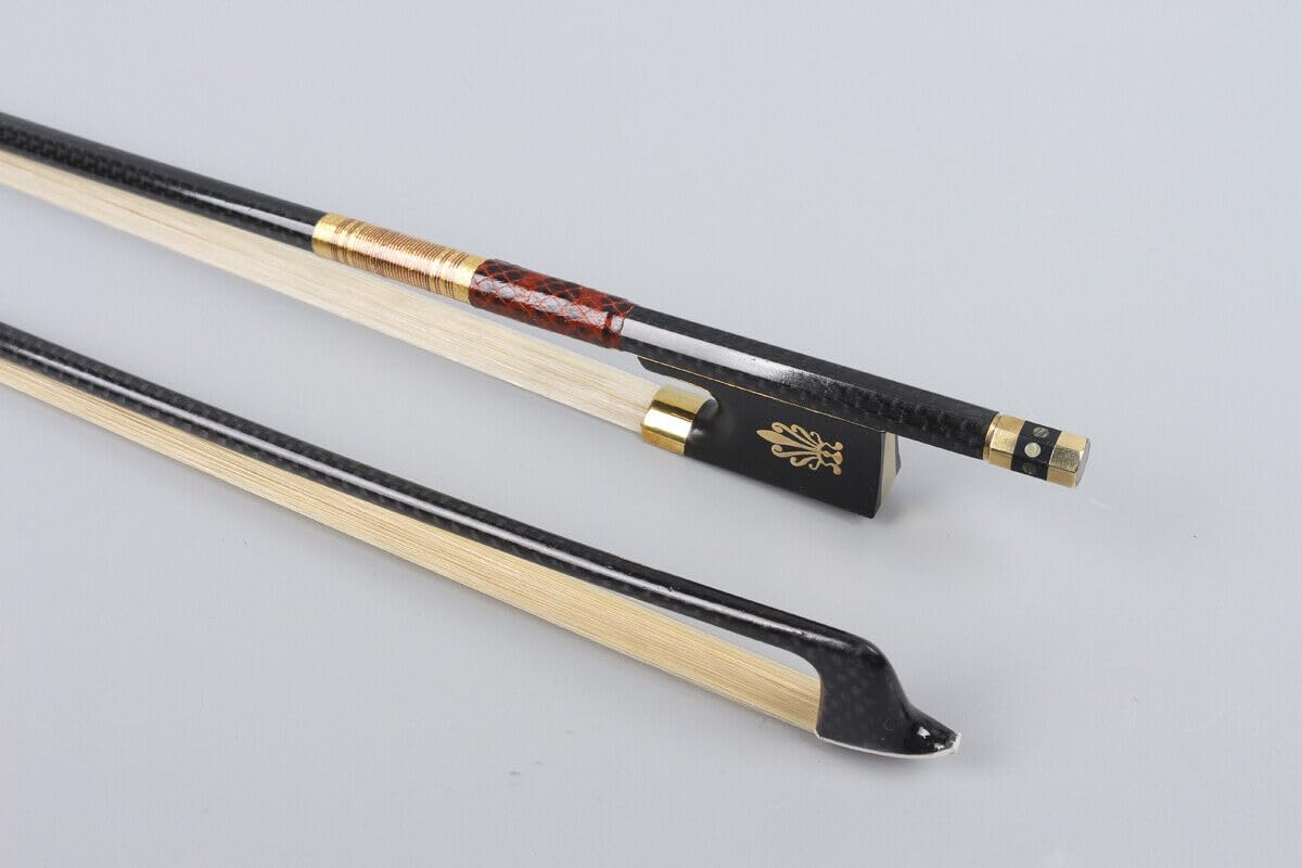 4/4 full size Arco Violino Arco In Fibra di Carbonio Stick Dritto Pernambuco Performance Master Level naturale capelli arco bianco