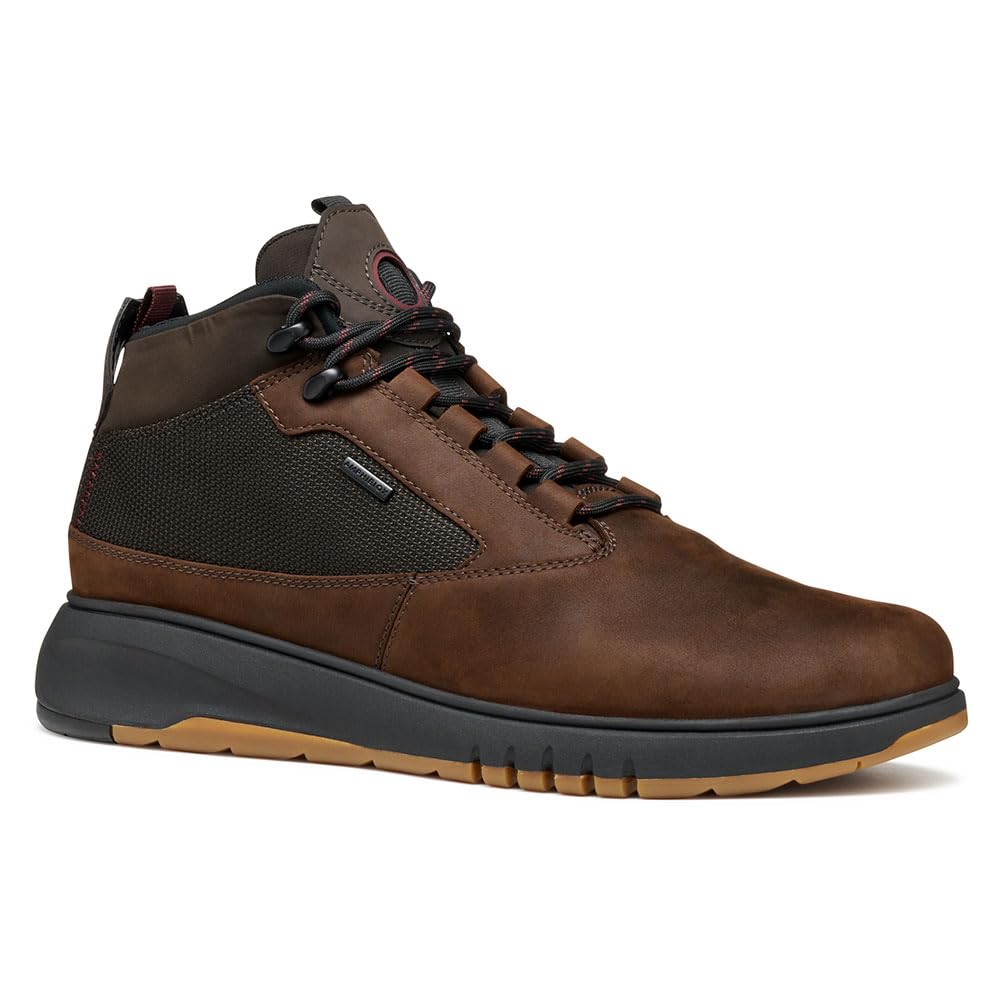 Geox Men's U Aerantis 4x4 B AbxAnkle Boot, dark brown, 6.5 UK