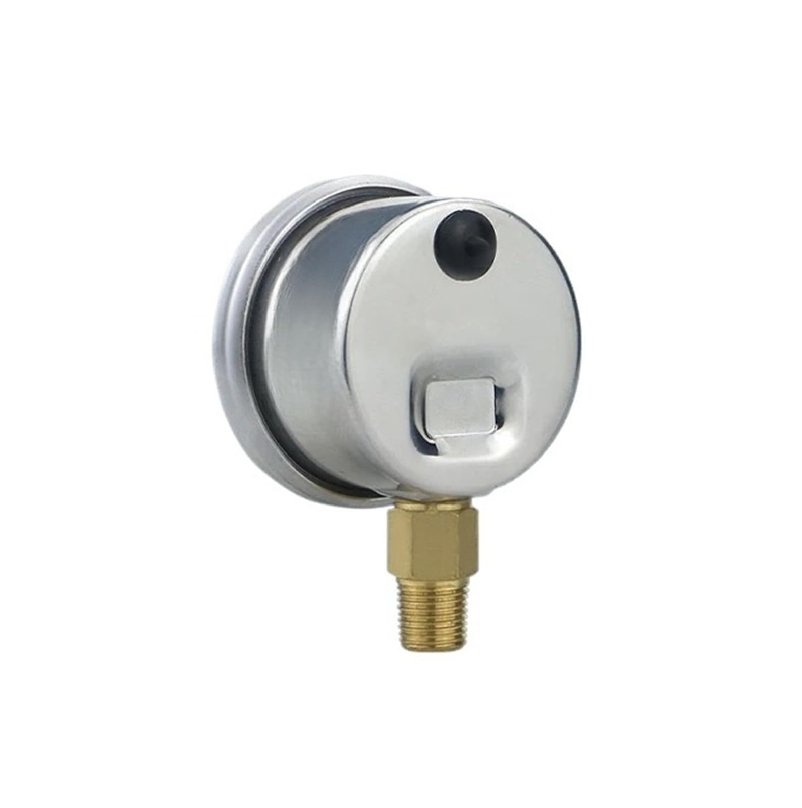 Manómetros Llenos manomete 40mm Conexión de Rosca 1/8 Caja de Acero Inoxidable Medidor de Llenado Hidráulico(0-1.6bar)