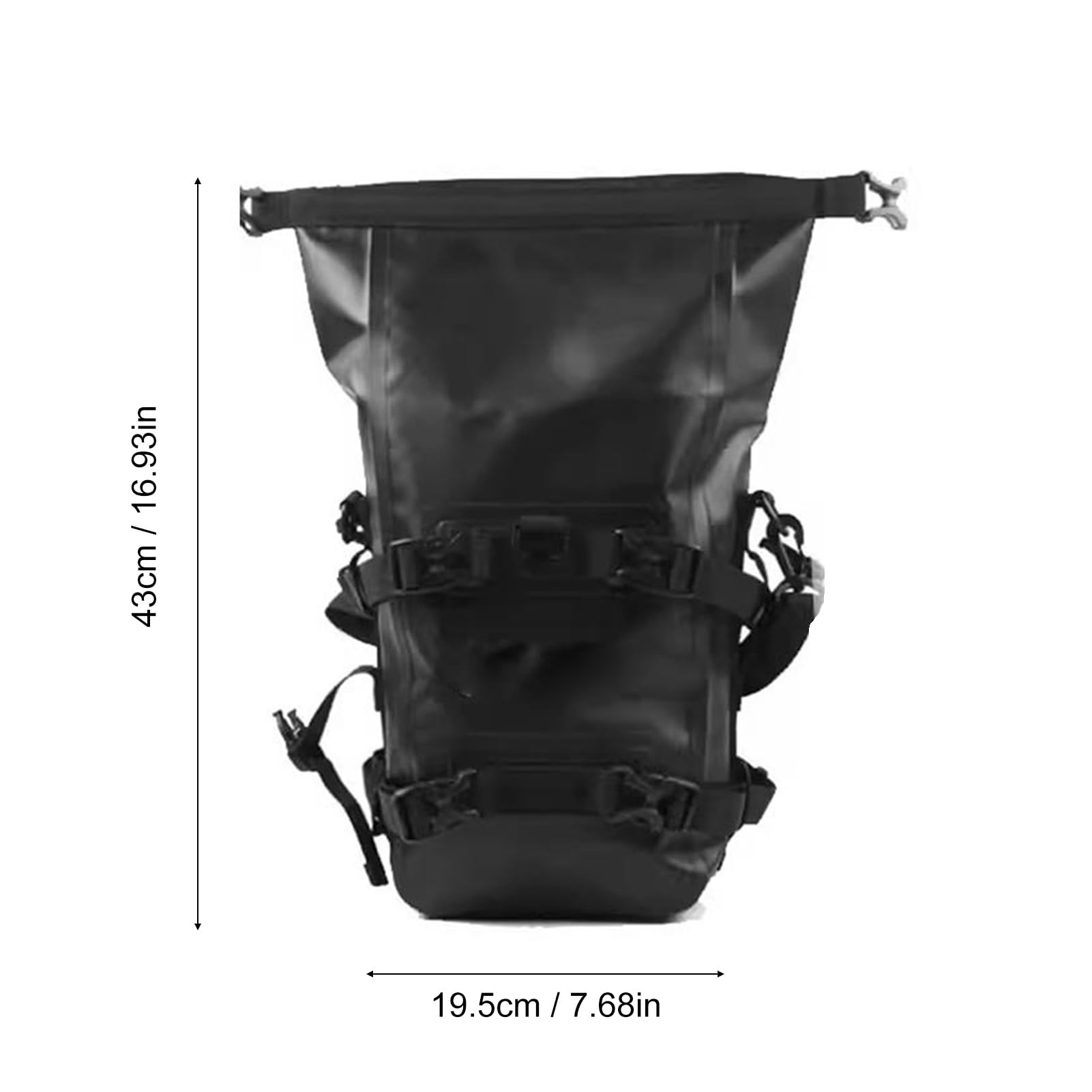 Cryfokt Torba na Motocykl 8L, TPU Wodoodporna, for Motocykl (BLACK)