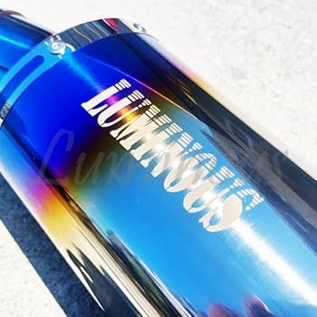 Amazon | チタン焼風 オーバル スリップオン マフラーサイレンサー