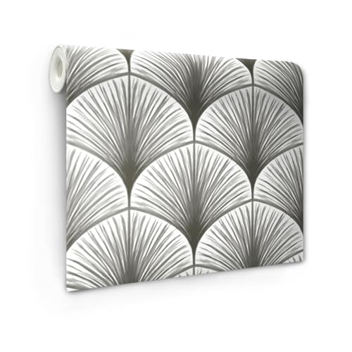 NuWallpaper Amari Gris papier peint vinyle autocollant gris repositionnable - 7