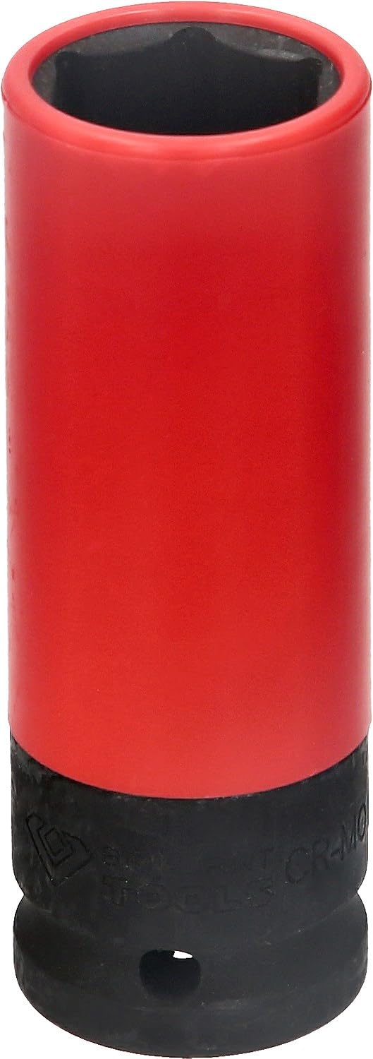 BRILLIANT TOOLS BT691008 1/2 Inch Aluminium Rim Power Socket, 21 mm [Powered by KS Tools]