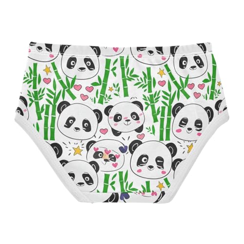 Cute Panda White Girl Panties Cute Girls Underwear Toddler Cotton Fancy Briefs Undies Kids 2t2