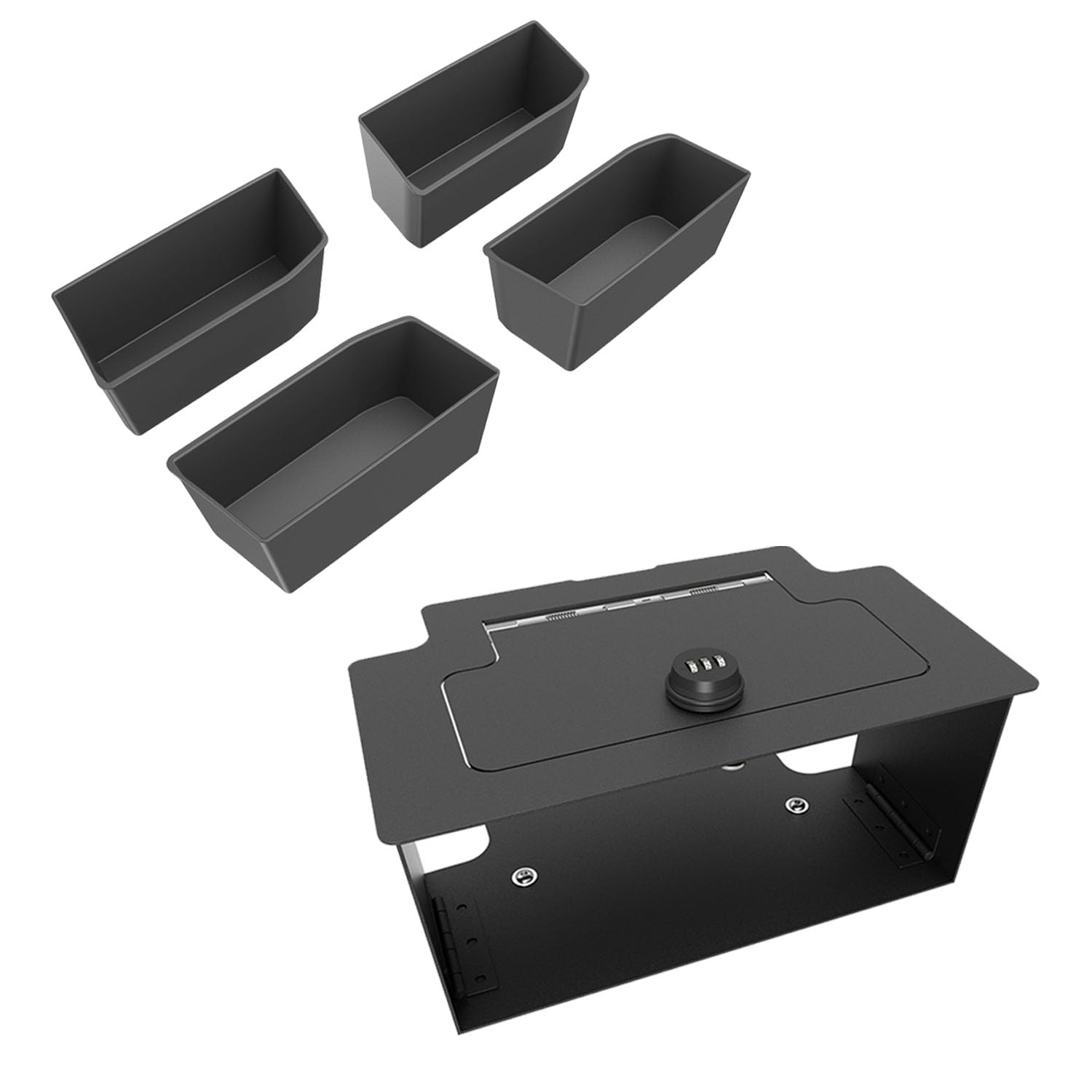 CZmenghe Door Side Storage Box Compatible with 2023-2026 Chevy Silverado GMC Sierra Center Console Safe Vault Replacement for 2023-2026 Chevy Silverado GMC Sierra 1500 Modified 2022 Model Accessories