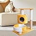 Cat Tree for Indoor, Plush Multi Level, Cat Nest Bed, Cat House Cat Furniture for Furniture Protector, Gold
