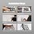 Attic Ladder Pull Down System, 9.5-10FT Wall Mounted Attic Loft Ladder, Retractable Alloy Attic Folding Stairs Loft Ladder Ceiling Mounted with Pull Rod.