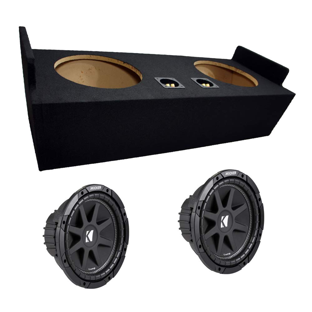 03-08 Fits Nissan 350Z Coupe Strut Kicker CompC CWCS10 Dual 10 Sub Box Enclosure Bundle