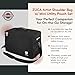 ZUCA MakeUp Artist Shoulder Bag w/Durable Utility Pouch Combo, MakeUp Organizer Bag -Lightweight,Versatile Multi-Compartment Design For Cosmetic Organization,Ideal For Travel & Makeup Sessions, Black