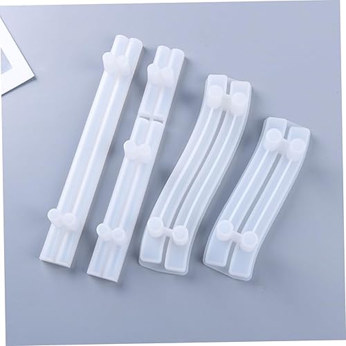 Miniatura 2 de VILLCASE Kit de accesorios hechos a mano de molde de silicona con mango de bandeja de molde epoxi de cristal DIY