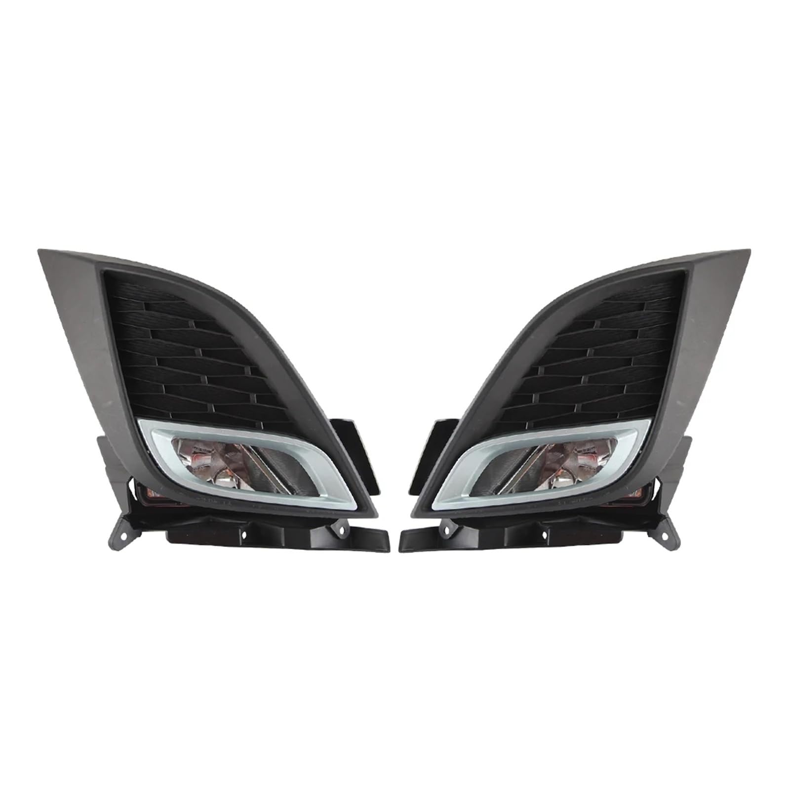 XCZPRKMXY Halogen DRL Daytime Running Light Front Fog Lamps Assembly Accessories Compatible With Mazda 3 2010 2011 2012 2013
