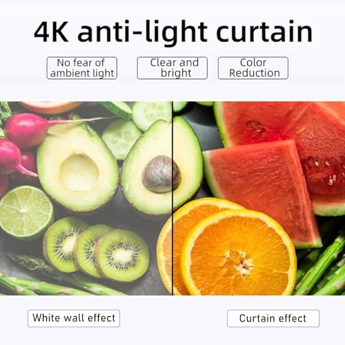 Pantalla de proyector manual blanca 72 pulg 16:9 miniatura 2