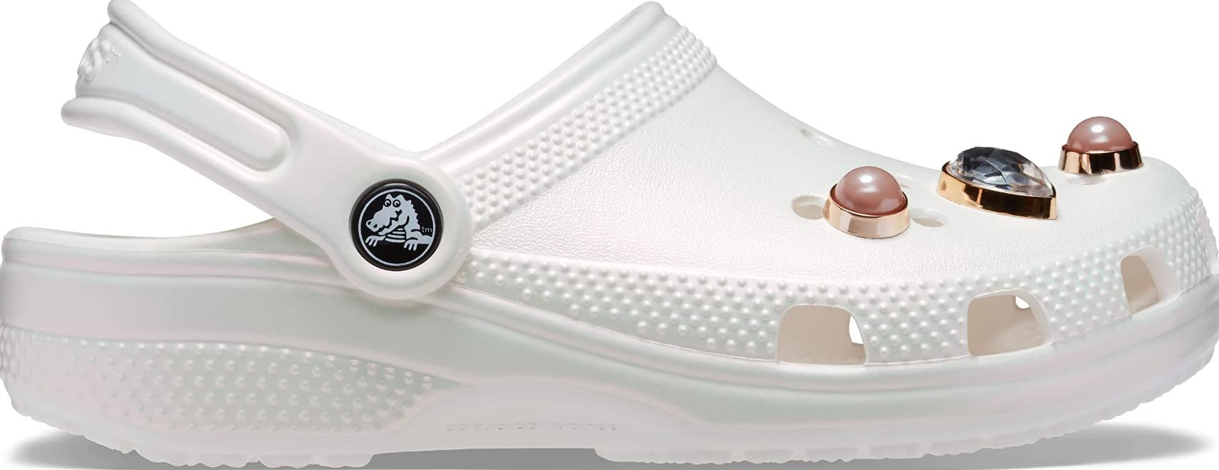 Crocs Girl's Clog, White/Multi Color, 33/34 EU