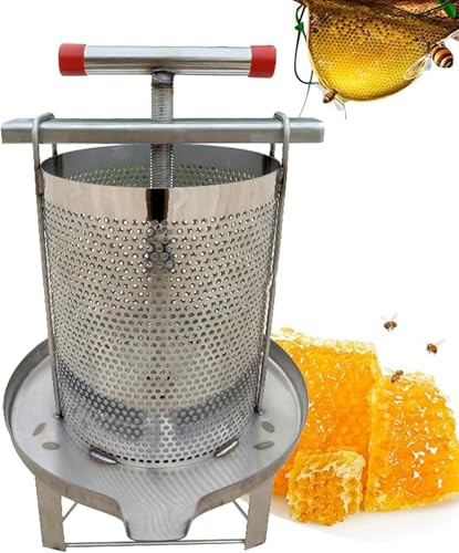 蜂蜜ジューサー、養蜂用具、蜜圧縮製蝋器、ステンレス鋼製の使いやすい蜂蜜濾過器、家庭用・業務用、砂糖絞り器、野菜脱水機、蜂蜜分離器 (平口タイプ)