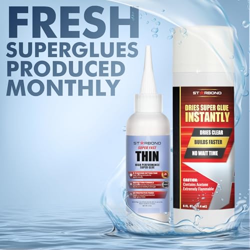 Starbond Super Fast Thin, Premium Instant CA (Cyanoacrylate Adhesive) (4 Ounce, 6 Ounce) - Image 2