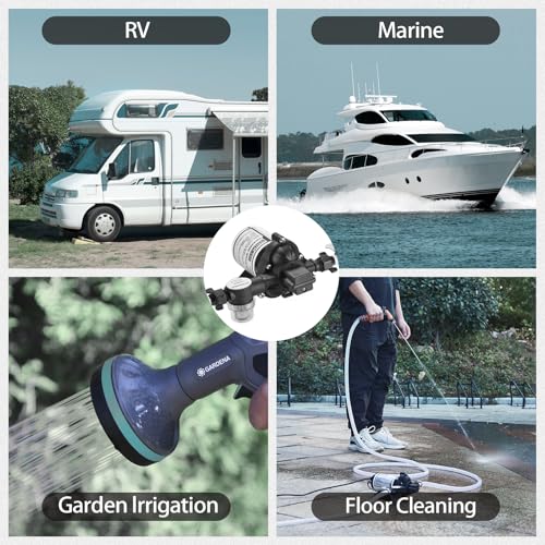 Image of WASSERMANN RV Plumbing Parts, 1 /2 inchNPSF-1 /2 inchBarb Straight Swivel Adapter, RV Water Pump Fittings for Water Pump Strainer & RV Water Pumps, Nylon, 2 Pack