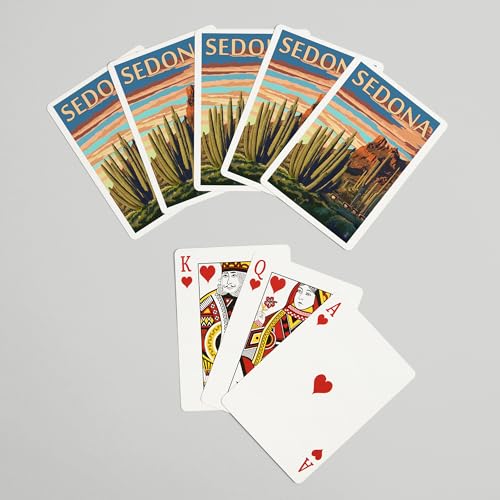 Lantern Press Sedona Arizona Naipes Poker 52 Cartas miniatura 7