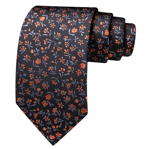 Image of Barry.Wang Ties for Men Silk Tie Sets Polka Dot Woven Necktie Pocket Square Cufflinks Business Wedding