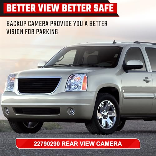 Image of 22790290 Backup Camera Rear View Camera, Fit for Cadillac Escalade Fit for Chevrolet Tahoe GMC Yukon 2009-2014 Parking Park Assist Camera Replaces #22913932 23168608 19211811 25866558 20985078