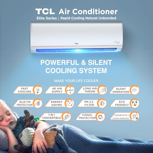 Image of TCL 1.5 Ton 3 Star Split Inverter AC (TAC-18CSD /EV3GB, White)