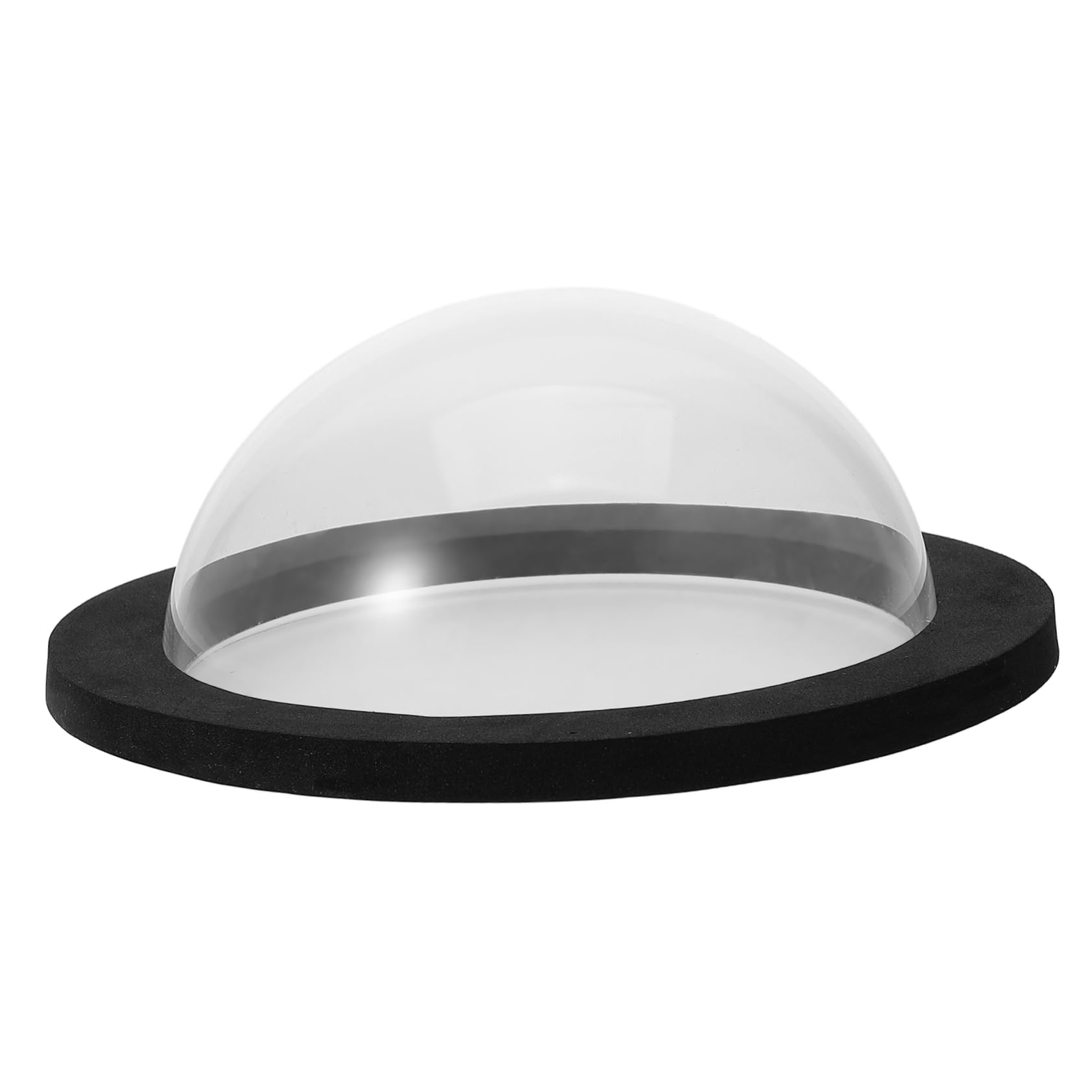 Happyyami 2pezzi Dome Galleggiante Per Pesci Acrilico Trasparente Con Base Nera Accessorio Per e Laghetti Pratico Per Decorazione e Protezione Delle Piante Acquatiche