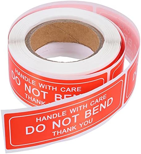 iplusmile Handle with Care do Not Bend Stickers Roll 150 Self-Adhesive ...