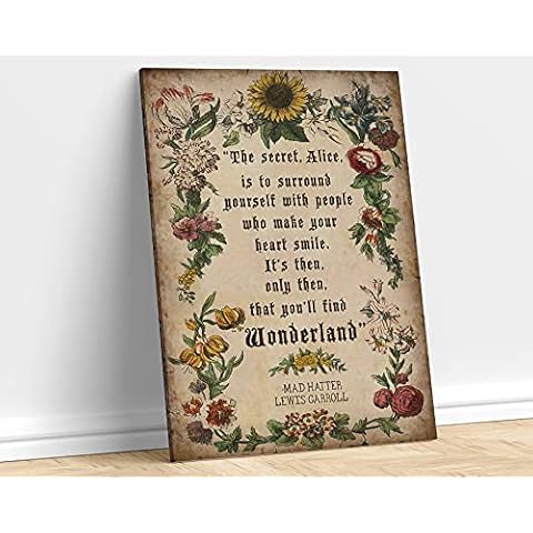 BCTS The Secrete Alice In Wonderland Wall Decor The Secrete Alice In Wonderland Inspirationallewis Carrollbooke Metal Sign Poster 8X12 inches Cover