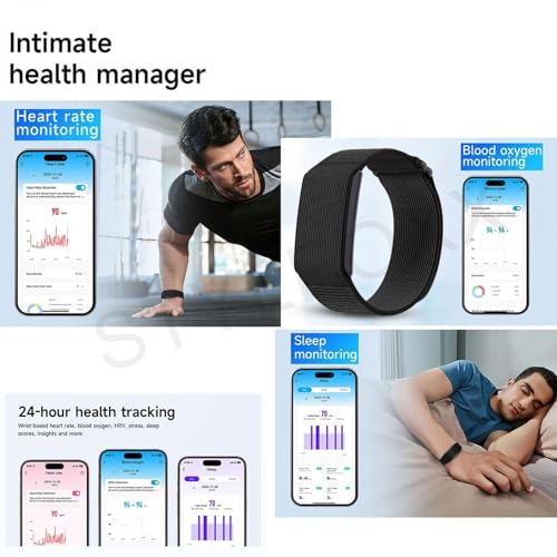 Image of Anvique Qfit Fitness Tracker with Heart Rate Monitor, 24 /7 Activity and Sleep Tracking, 15 Days Battery Life, Multiple Sports Modes, Compatible with Android and iPhone