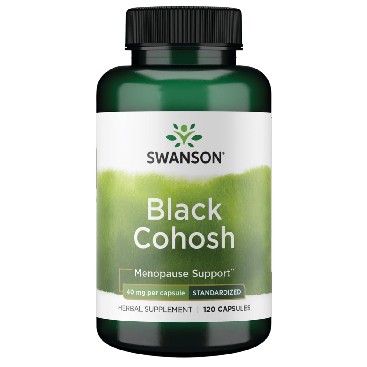 Swanson Black Cohosh Standardized 20 mg, 120 Capsules