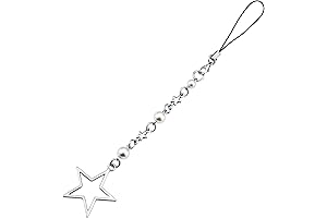 Star Phone Charm: Shimmering Silver Accessory for Ultimate Style