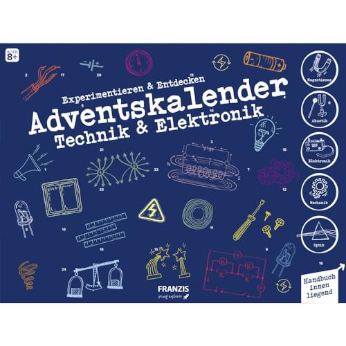 FRANZIS 67117 - Adventskalender Technik & Elektronik, 24 spannende...