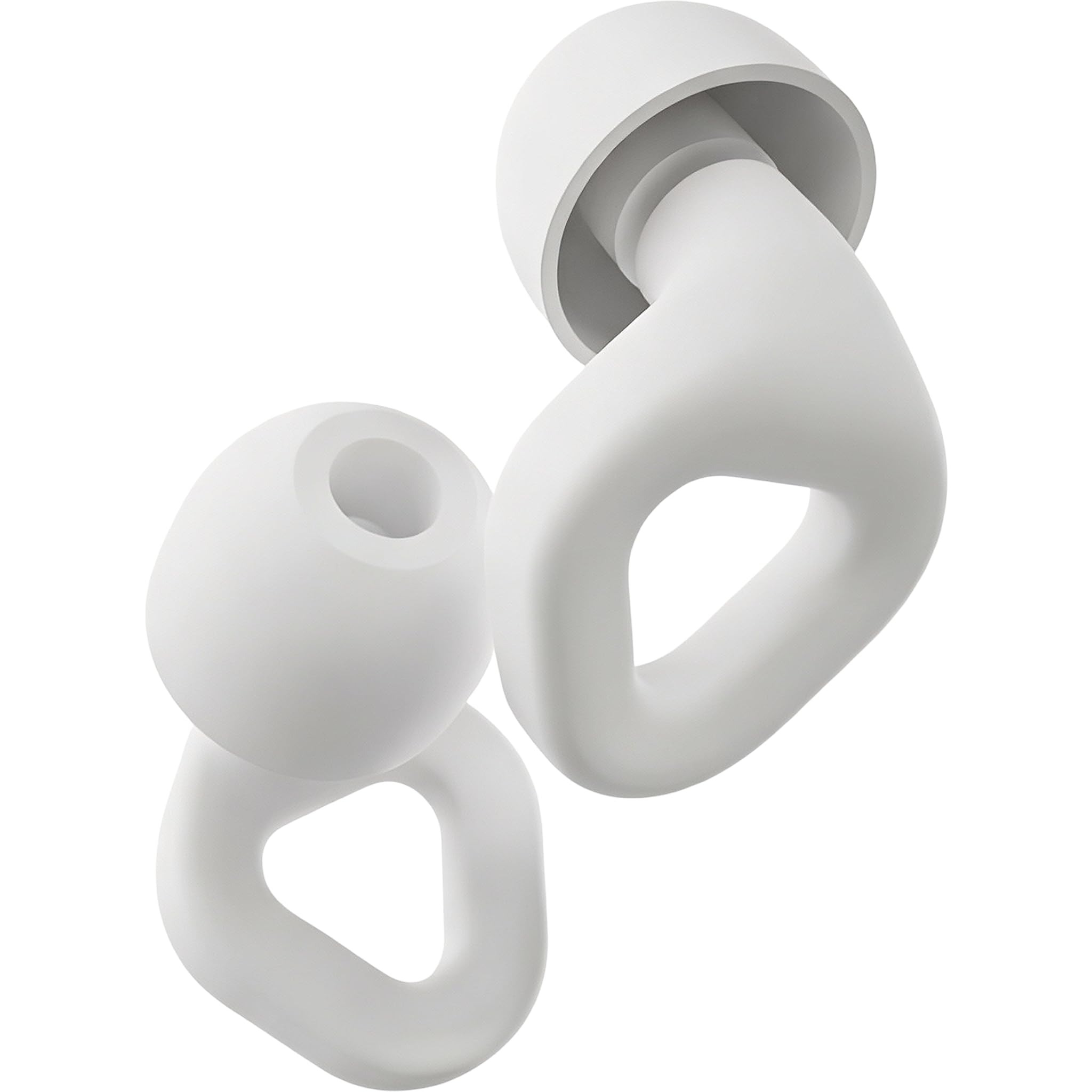 Zenz Unwind Ear Plugs for Sleeping, Reusable Silicone Earplugs for Snoring, Yoga, Focus & Travel, 27dB Noise Reduction, 4 Sizes XS/S/M/L, Soft Comfortable Fit with Case (Glacier White, One Size)-image-8