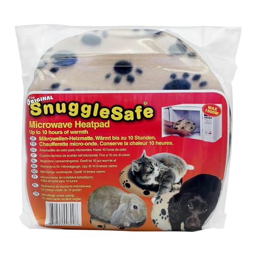 SnuggleSafe Mikrowellen Wärmekissen für Haustiere - Bissfest und Wasserabweisend - Wärmescheibe für Hunde, Katzen, Kaninchen und Kleintiere - Bis zu 10 Stunden Wärme