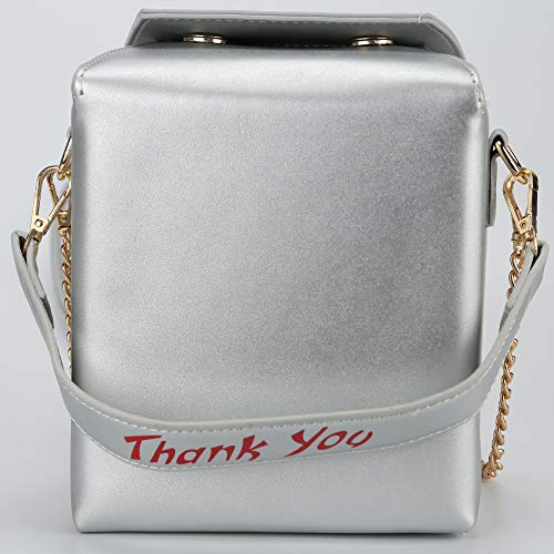 Image of Tower Print Crossbody Shoulder Bag,Pu Chinese Takeout Box Totes Purse for Women | Tower Print