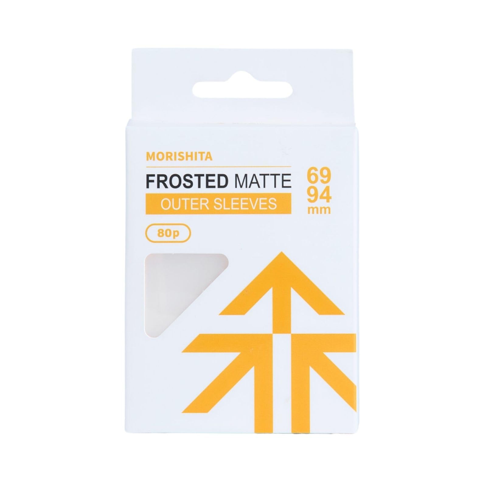 Morishita Frosted Matte Sleeves for Standard Size Cards, Premium Third-Layer Protection Outer Sleeves for PTCG, OPCG, MTG, 80 Pack