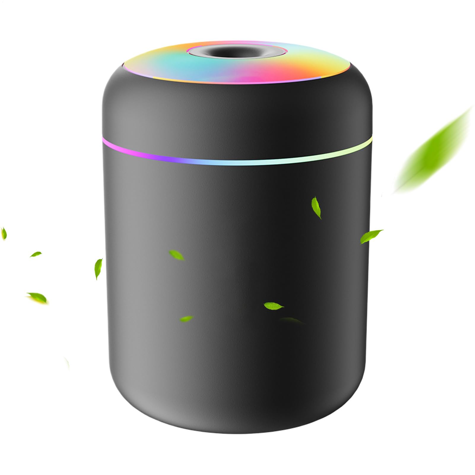 Humidificador para habitación de – Nebulizador alimentado por USB con luz, humidificador portátil | Humidificadores de 180 ml apto para ambientes grandes | Para salón, oficina, casa, sótano