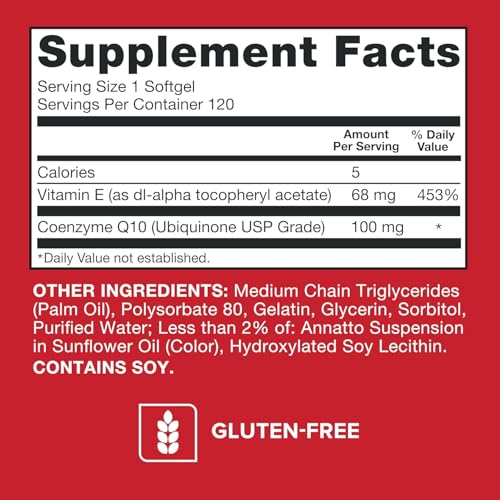 Image of Qunol Ultra CoQ10 100mg, 3x Better Absorption, Patented Water and Fat Soluble Natural Supplement Form of Coenzyme Q10, Antioxidant for Heart Health, 8 Month Supply, 240 Softgels, 120 count (Pack of 2)