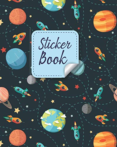 Sticker Book: Space Rockets Planets Blank Sticker Album for Collecting Stickers, Wonderful Gift for Your Kids and Children image 2
