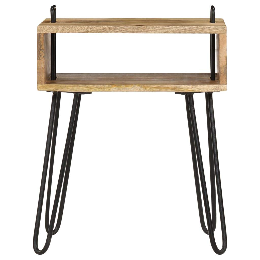 Fengshui Stolik nocny z litego drewna mango 40 x 34 x 47 cm