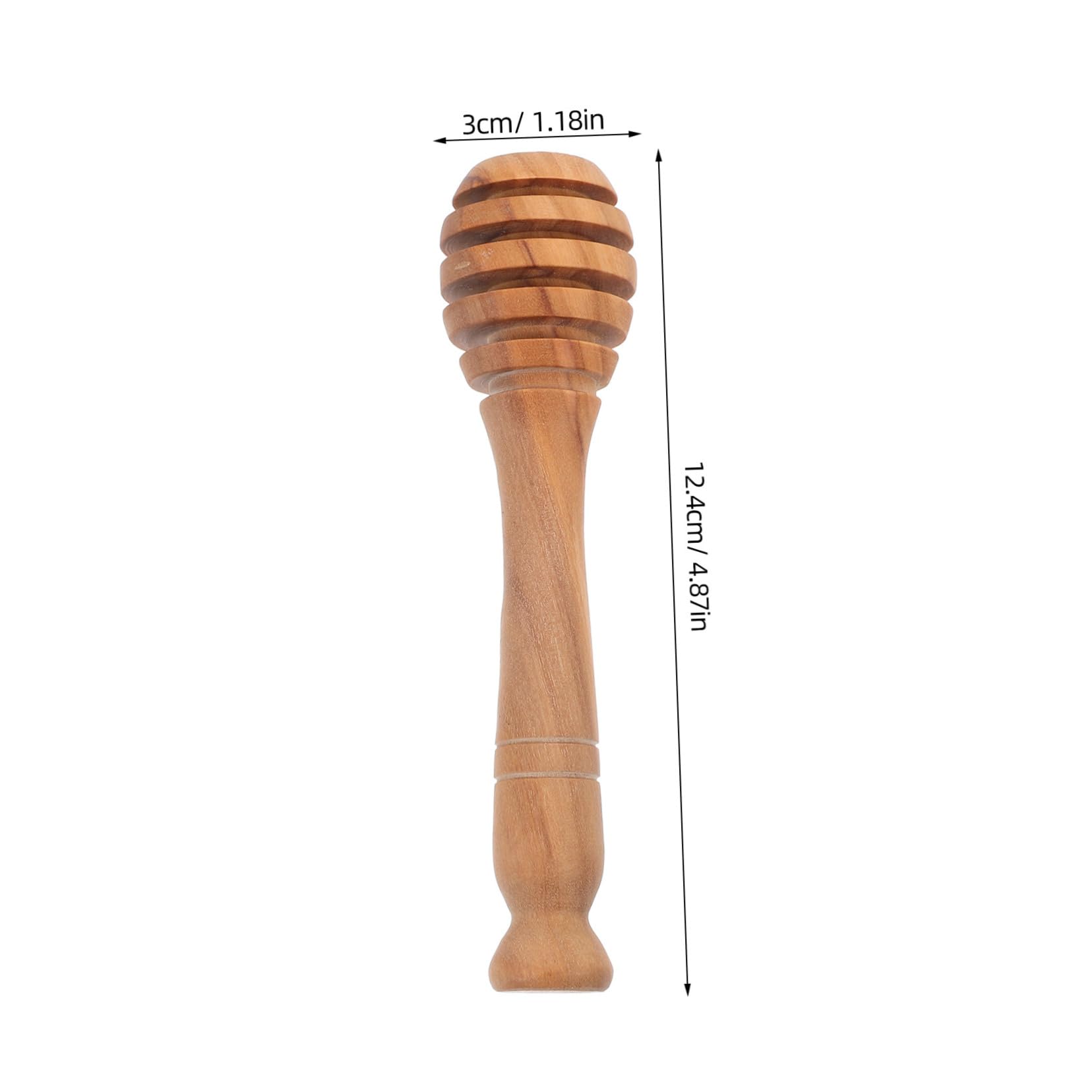 Ciieeo Wooden Sticks Honey Spoon for Mixing Honey Jam and Syrups Portable Honey Stirrer for Tea and Honeycomb Dippers