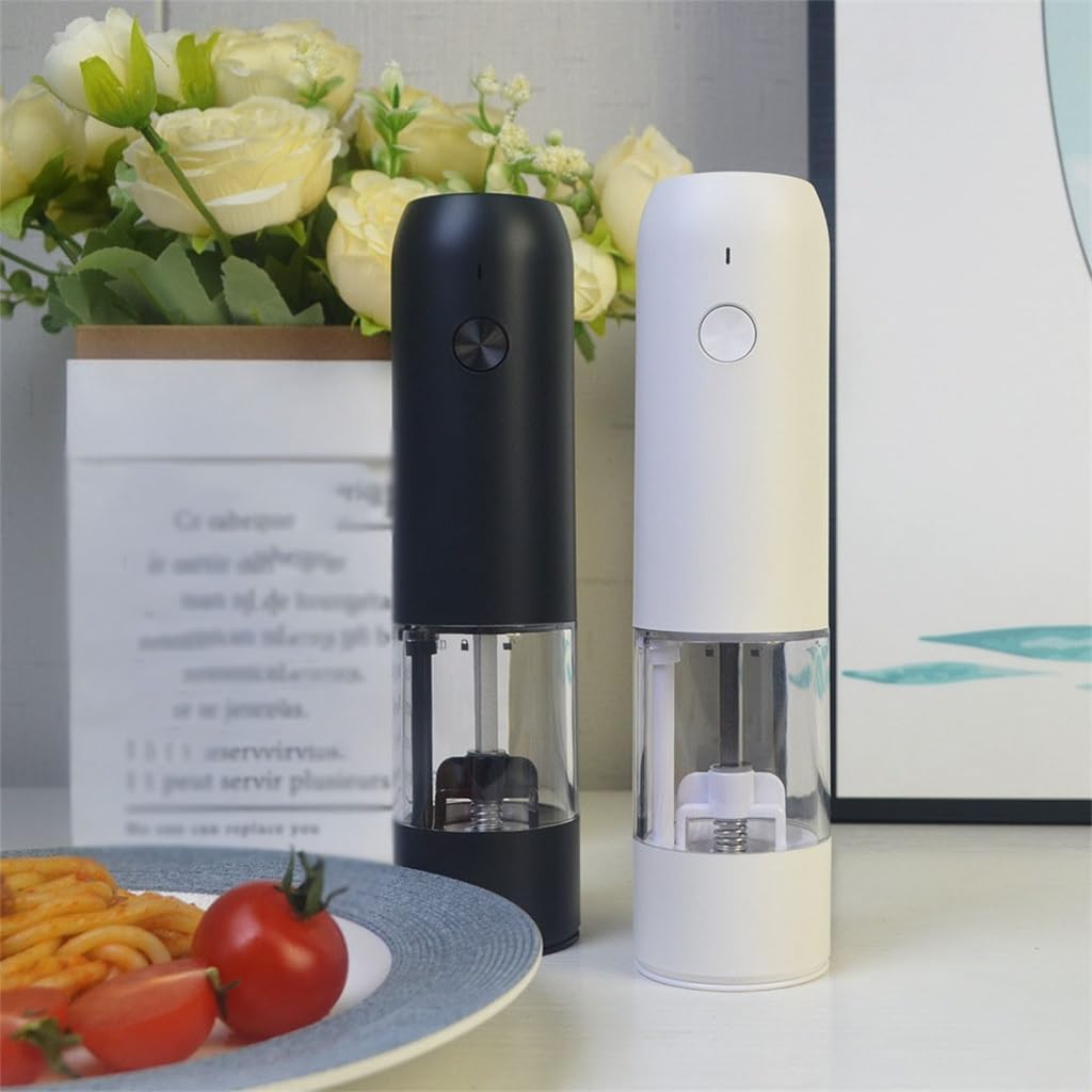 Large Capacity Electric Pepper Grinder Rose Salt Automatic Spice(D)