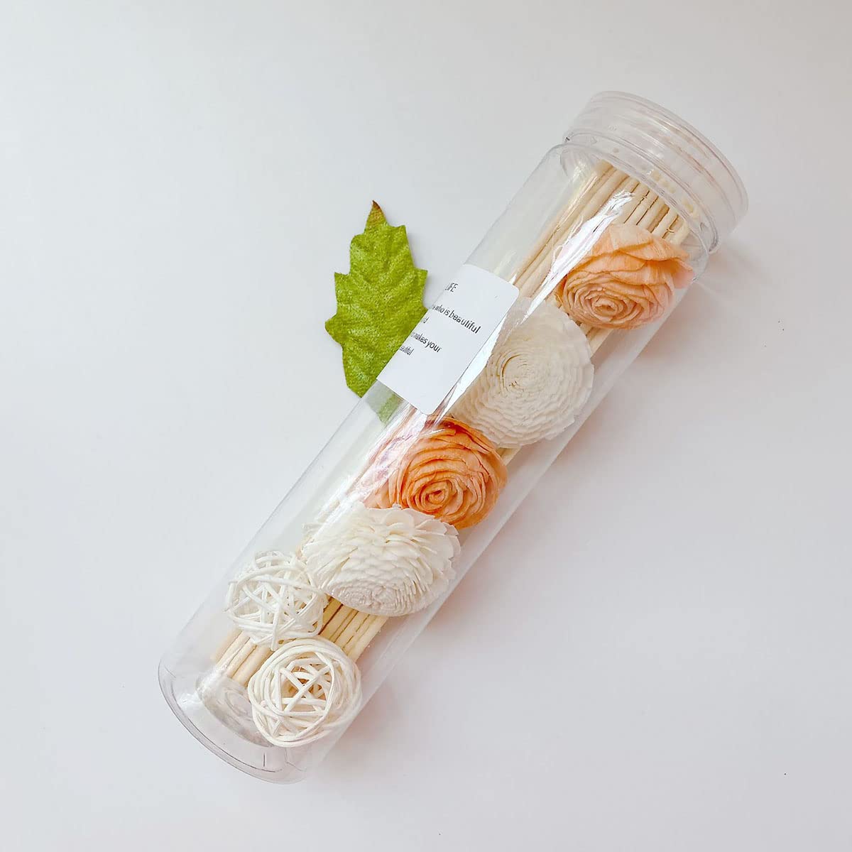 Angoily 12 Stück Aroma Diffuser Sticks Mit Rosen-Köpfen – Ersatzstäbchen Für Duftdiffuser