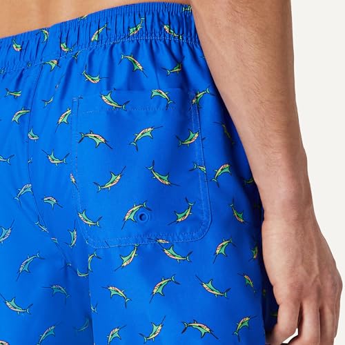 Image of Amazon Essentials Men's Swim Trunks with Mesh Lining, Pockets, Drawstring Closure