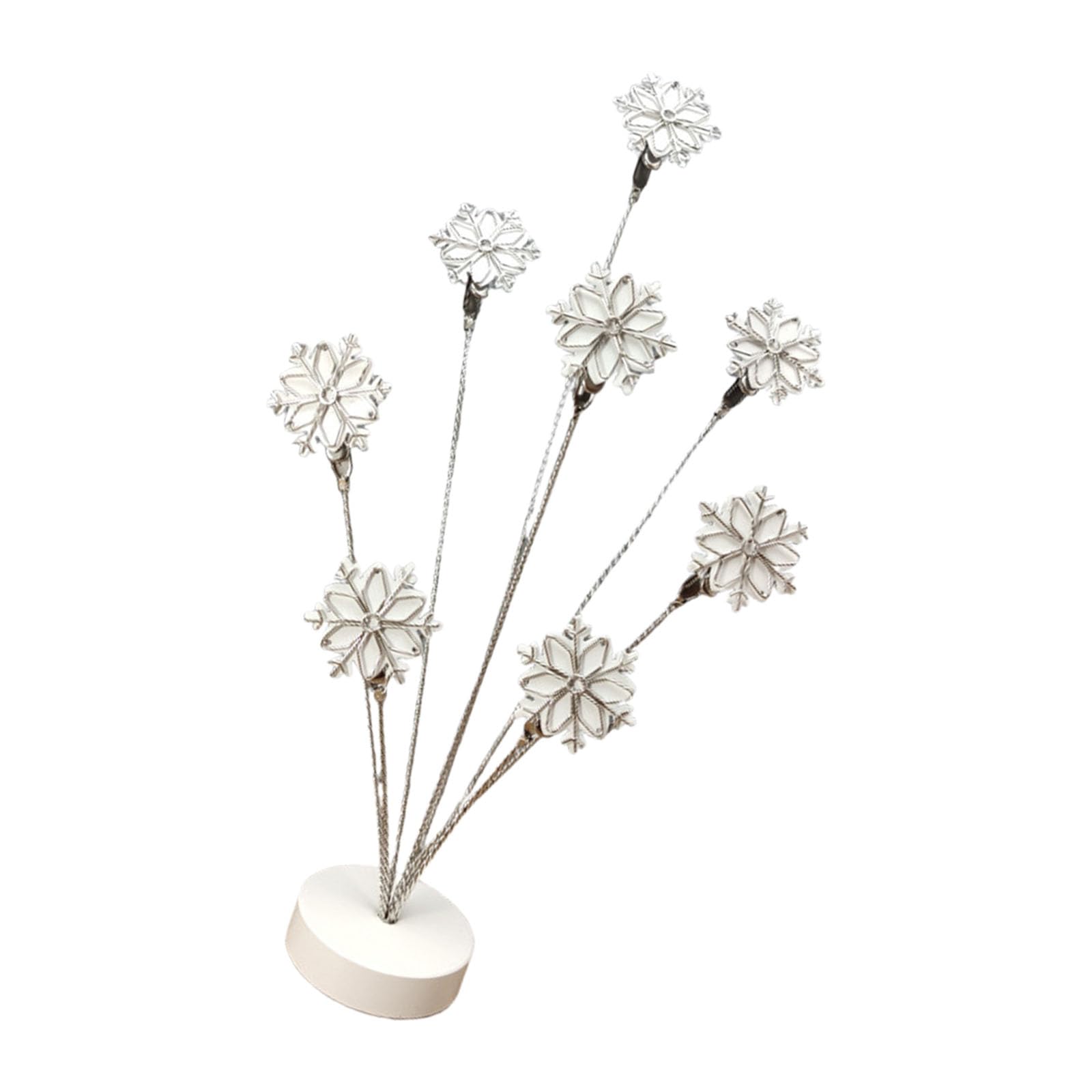 Limtula Snowflake Metal Note Memos Clip Holder Multifunctional Photo Tree Holder Picture Display Stand for Card Photo Display Tabletop Stand